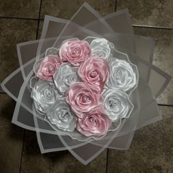 Eternal pink and White Bouquet 