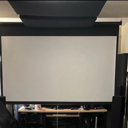 110” Projector Screen Motorized With Remote
