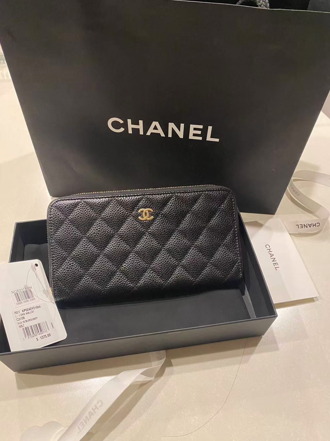 Brand new Chanel long wallet
