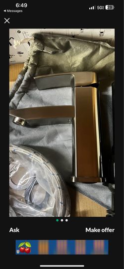 Nickel bathroom faucet one hole F23 N $40