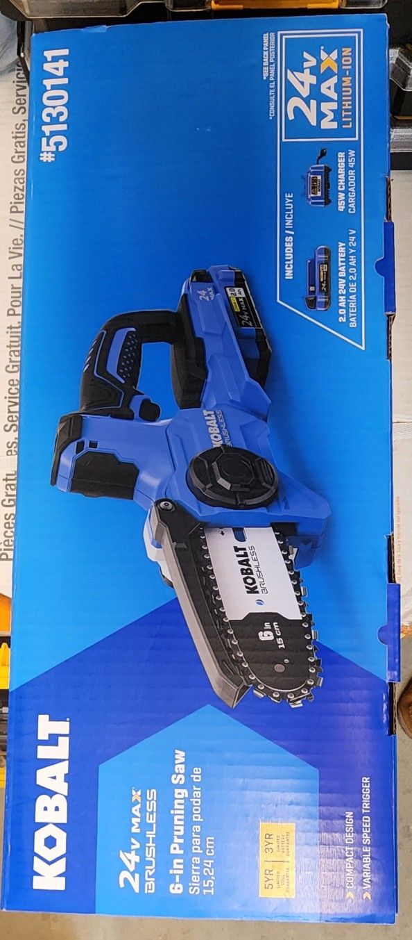 Kobalt Chainsaw 6in $100