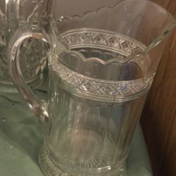 Vintage Crystal Pitcher 