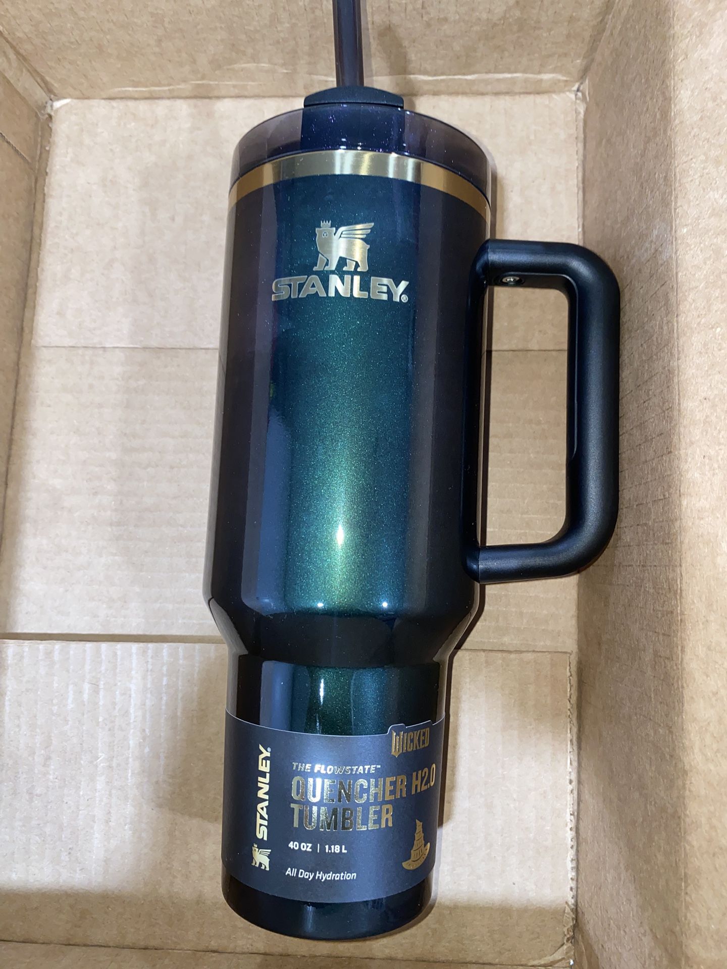 Stanley 40 oz Stainless Steel H2.0 Flowstate Quencher Tumbler Elphaba For Good