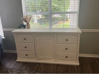White Dresser / Buffet Cabinets - REAL WOOD