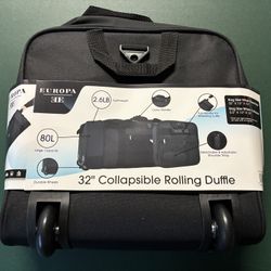 32” Collapsible Rolling Duffle