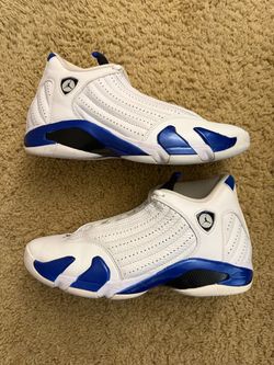 Size 10 (Pre owned, no box) - Air Jordan 14 retro hyper royal