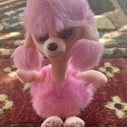 TY Beanie Boos 8”CAMILLA Pink Poodle Dog Stuffed Animal Toy Plush