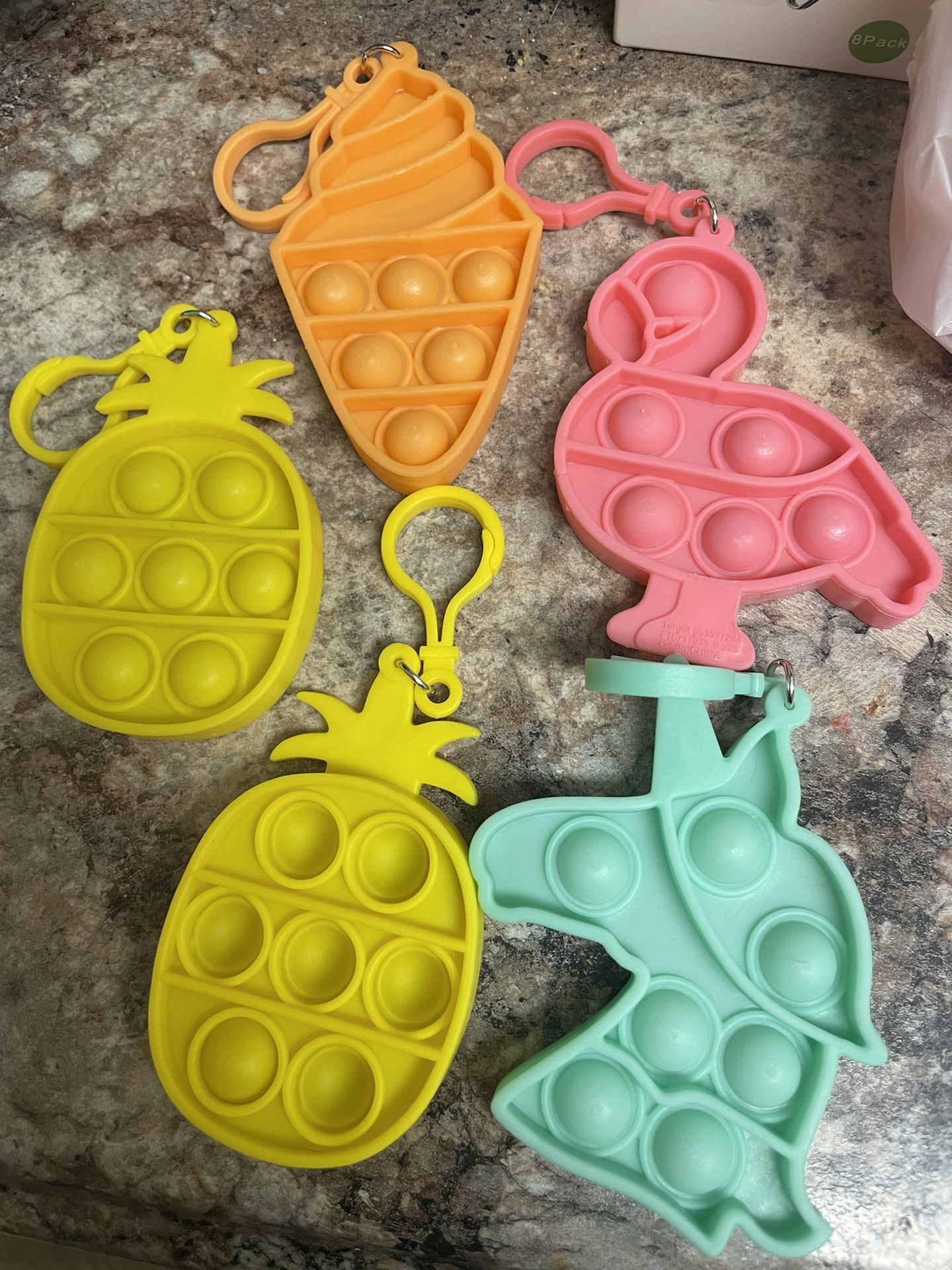 Assorted Pop-it Keychains 