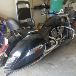 2012 Victory Crossroad 106 with installed Power Commander Torque/HP Booster