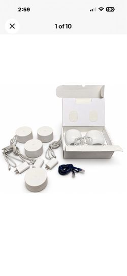 Google Nest Wifi Pro 2-Pack WiFi 6E + 4 Google Wifi AC-1304 GJ2CQ Router Lot