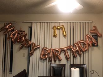 Birthday balloons for girl