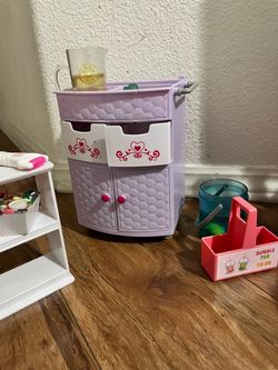 Huge 18-Inch Doll Camping, Travel & Salon Accessories Lot