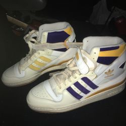 Adidas Forum 84 Kareem Lakers Sz 9 1/2