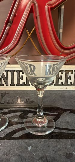 Set Of 3 Martini Glasses 