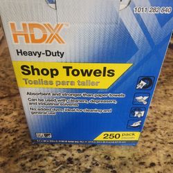 HDX Heavy-Duty Shop Towels 250-Count