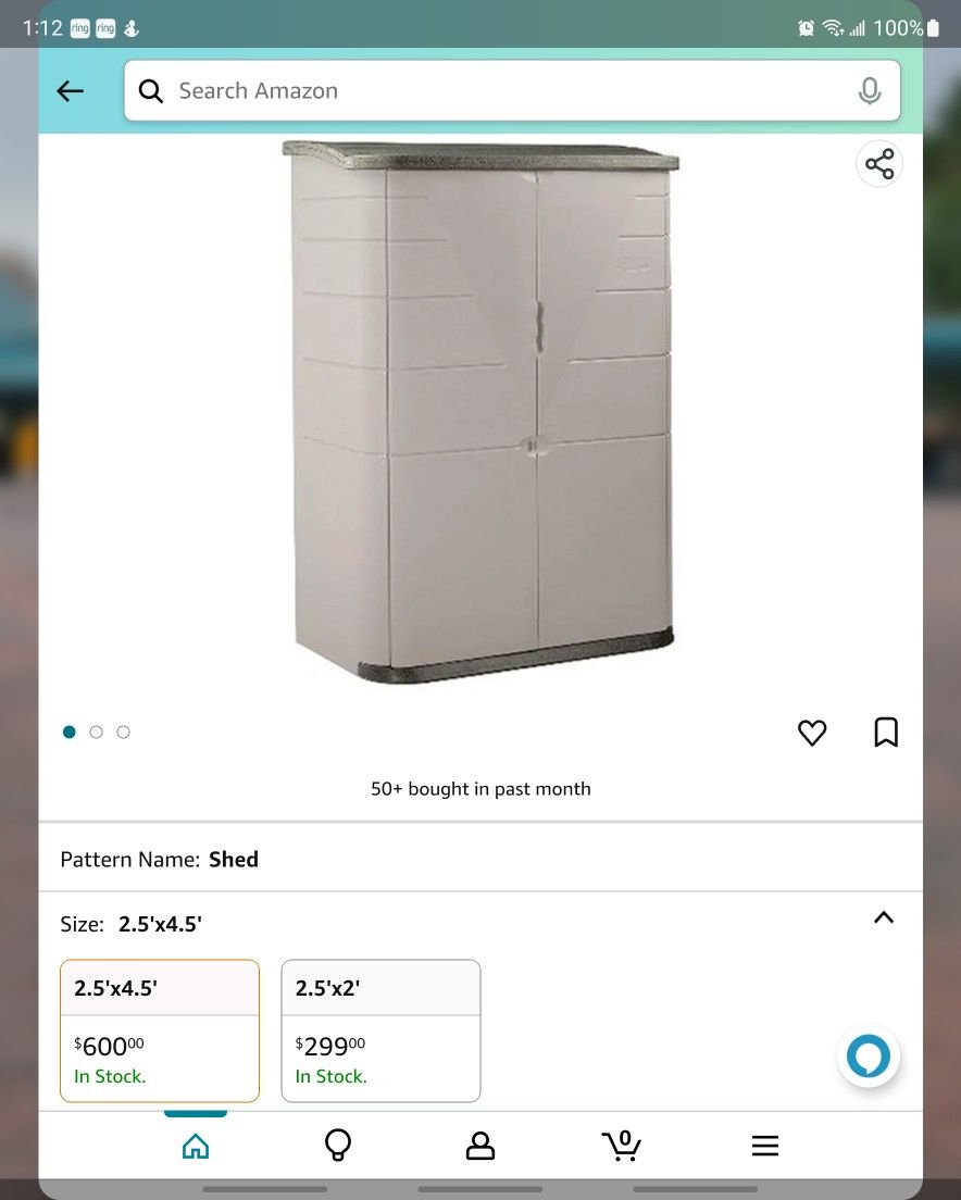 Rubbermaid Shed 2.5' × 4.5'