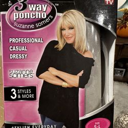 3 Way Poncho By Suzanne Somers