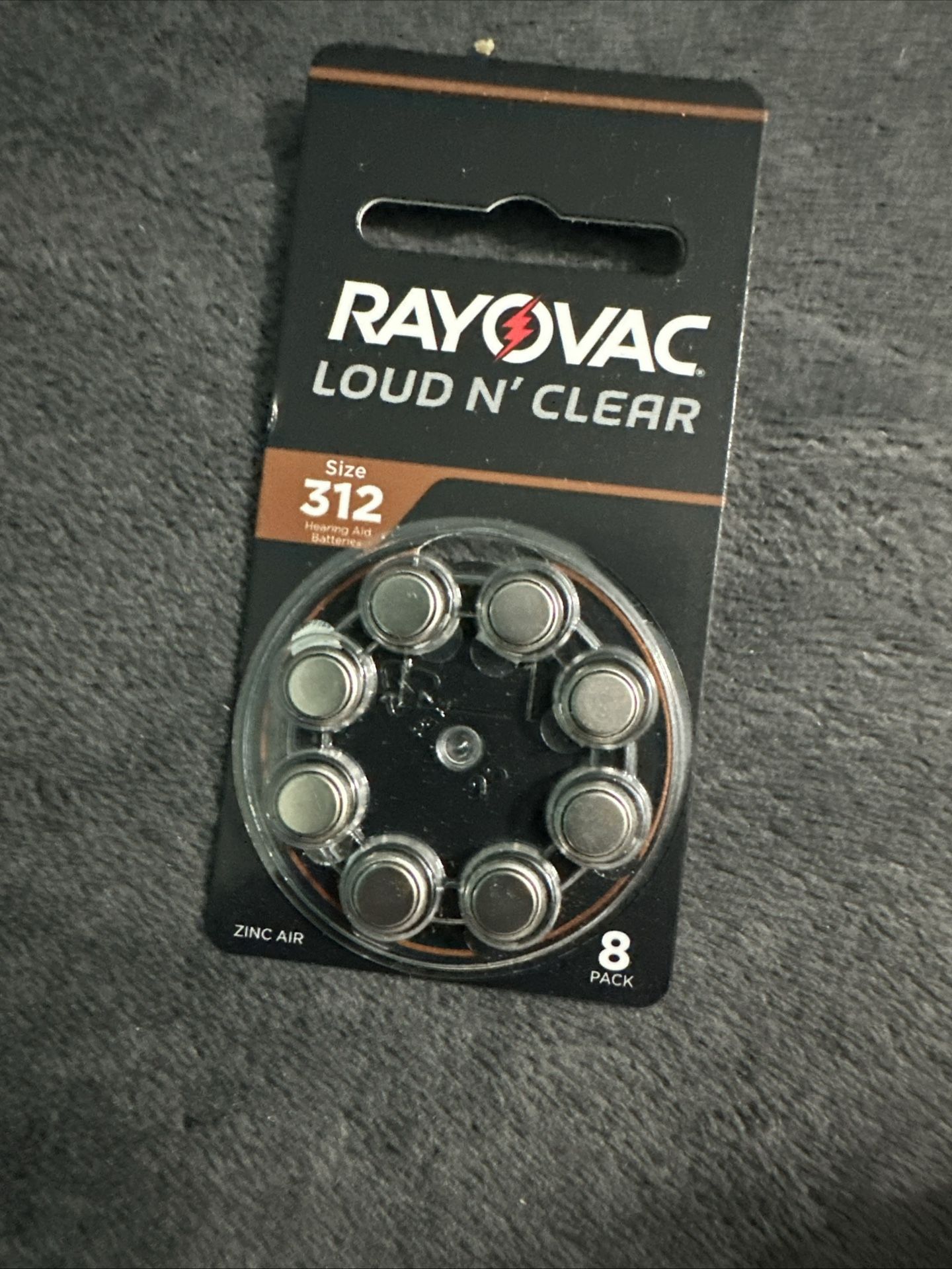Hearing aid batteries: 32 Packs of Rayovac Loud n' Clear and 12 Power One Hearing Aid Batteries sz 312