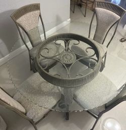 Dining set with hutch and stools