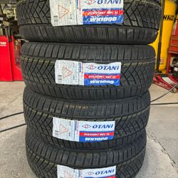 (4) - 215/55/17 Otani WK1000 Snow Tires