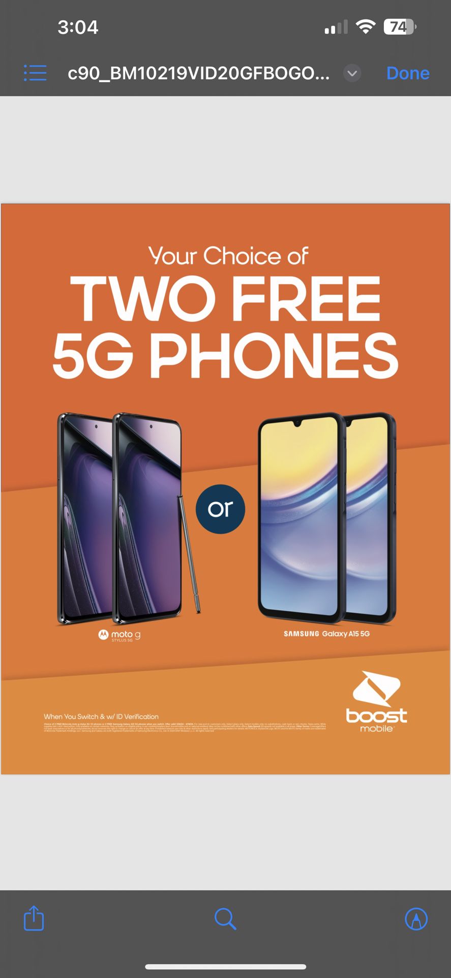 Two 5G Free Phones!!