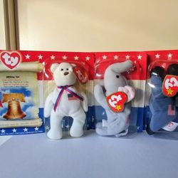 McDonald's 1996 TY Beanie Baby Political Set