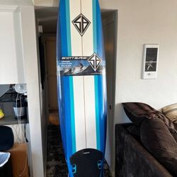 NEW 8ft Foam Surfboard 8'0ft Soft Top Surf board Longboard for Beginners Like Wavestorm Odysea