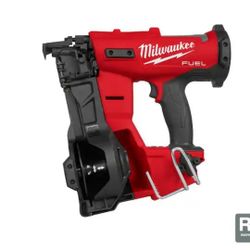 Milwaukee M18 Fuel 18 Volt Brushless Cordless Coil Roofing Nailer 