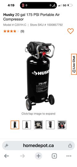 Husky air compressor 175 psi