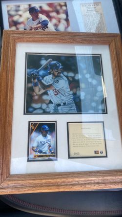 Mike Piazza Dodgers Framed Baseball Memorabilia