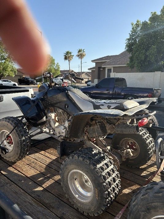 400 Ex Only 1 Quad Black One And Big Tex Trailer Both For 4900 Obo Clean Title On Both