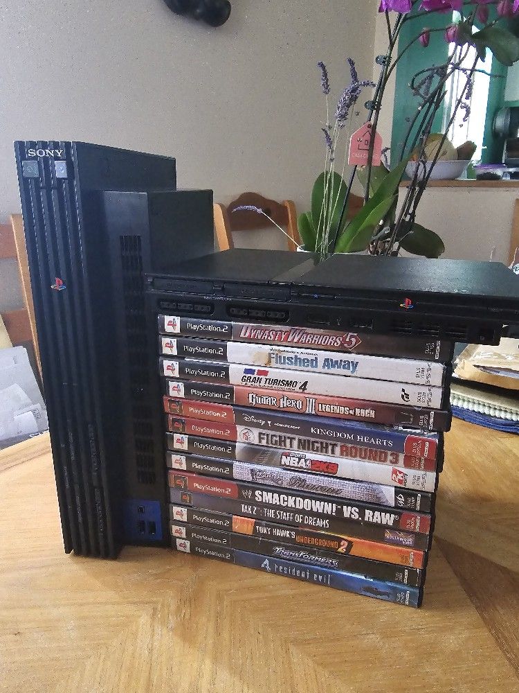PS2 BUNDLE (12 GAMES + 2 PS2 CONSOLES) *REPAIR REQ