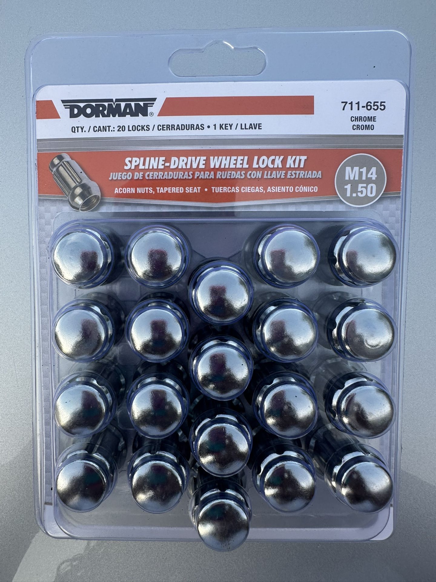 16 Piece Lugs Nuts For Custom Rims W/key