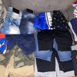 20 Pairs Of Kids Short And 10 Shirts Size 5t/5 $75