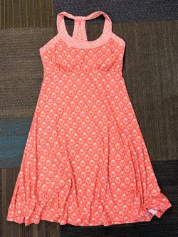 PrAna Geometric Midi Tank Dress - Pink & White size Small
