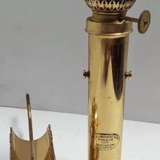 Vintage G.V. Harnisch Brass Ship's Oil Lamp