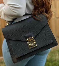 LV Black Epi Monceau