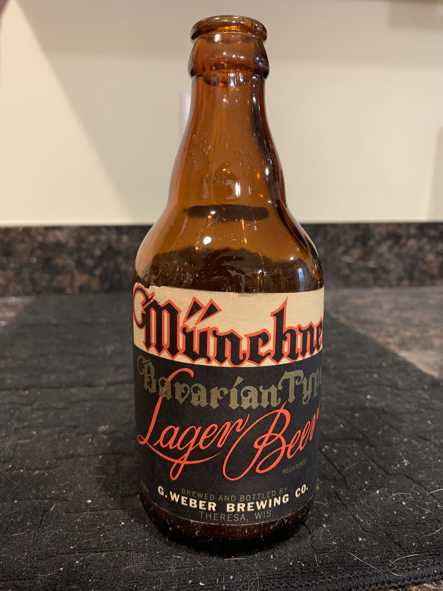 Weber Brewing Bavarian Lager Beer Bottle