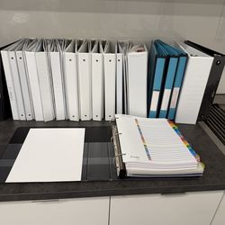 Binders - New and Used - variety sizes
