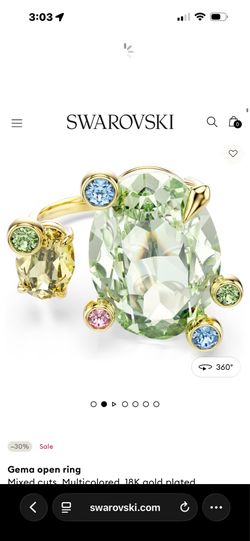 Swarovski ring new in box