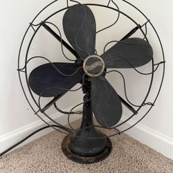 Antique 1920s Westinghouse 17" Oscillating Desk Fan 321347 WORKS