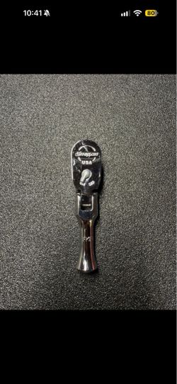 Snap-on 3/8 Drive Stubby Ratchet 80 Tooth Chrome Finish