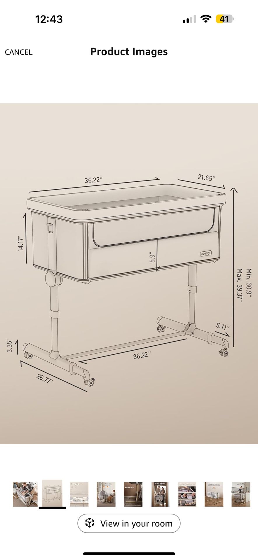Baby Bassinet Bedside Sleeper