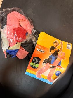 Inflatable ostrich cowboy costume