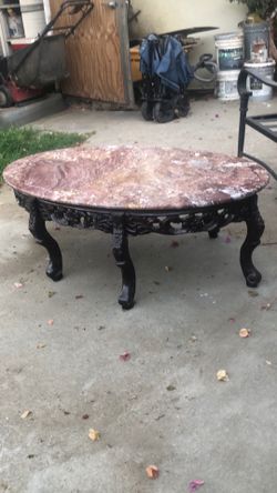 Marble top table