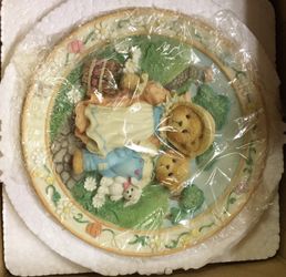 Cherished teddies collectible plate