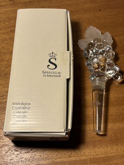 Vintage German Crystal Wine Bottle Stopper