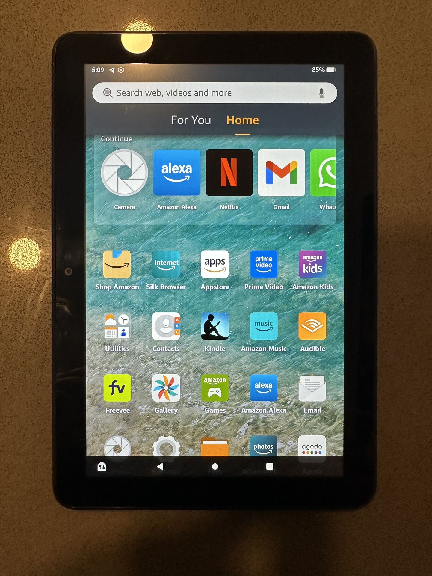 Amazon Fire HD8 Tablet With Ads Removed