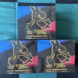 Pokemon Cards: Crown Zenith ETB’s (READ BELOW ⬇️)