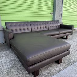 Room and Board Leather Sectional Couch FREE Delivery 